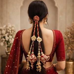 Royal Gota Patti & Jarkan Tassel Parandi